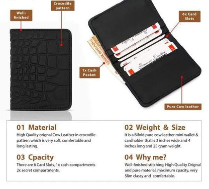 Men's Multicolor Leather Wallet - 1 Pc