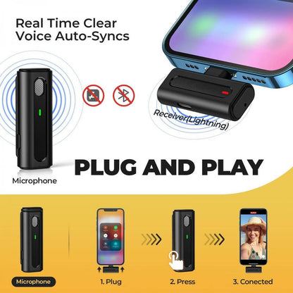 M9 Wireless Lavalier Microphone for iPhone iOS