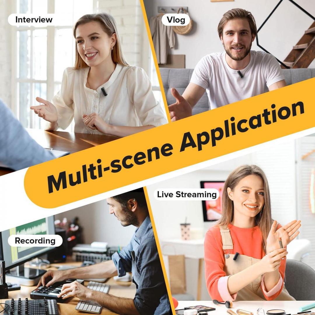 M9 Wireless Lavalier Microphone for iPhone iOS