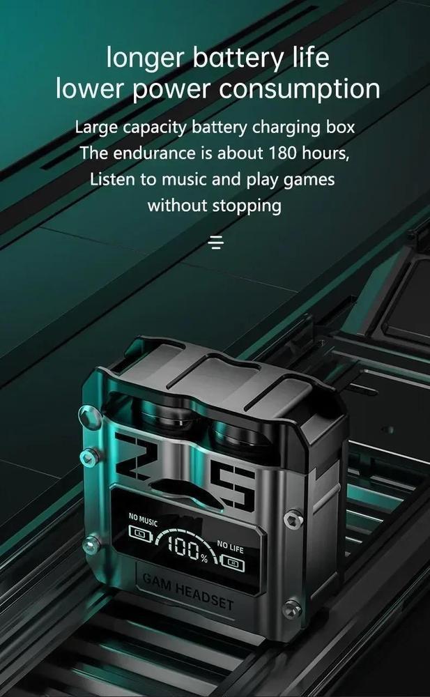 Multicolor Long-Lasting Battery With Fast Charge 25 Earbuds