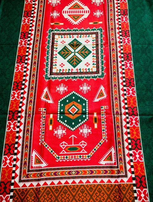 1 Pc Women's Unstitched Swiss Lawn Printed Shirt