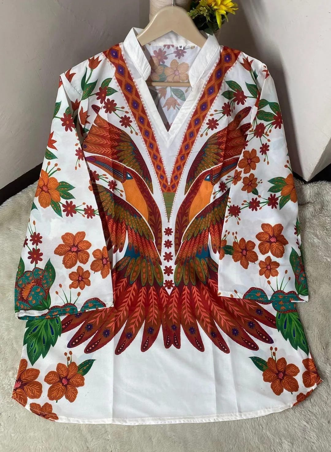 1 Pc Women's Stitched Lawn Digital Print Top